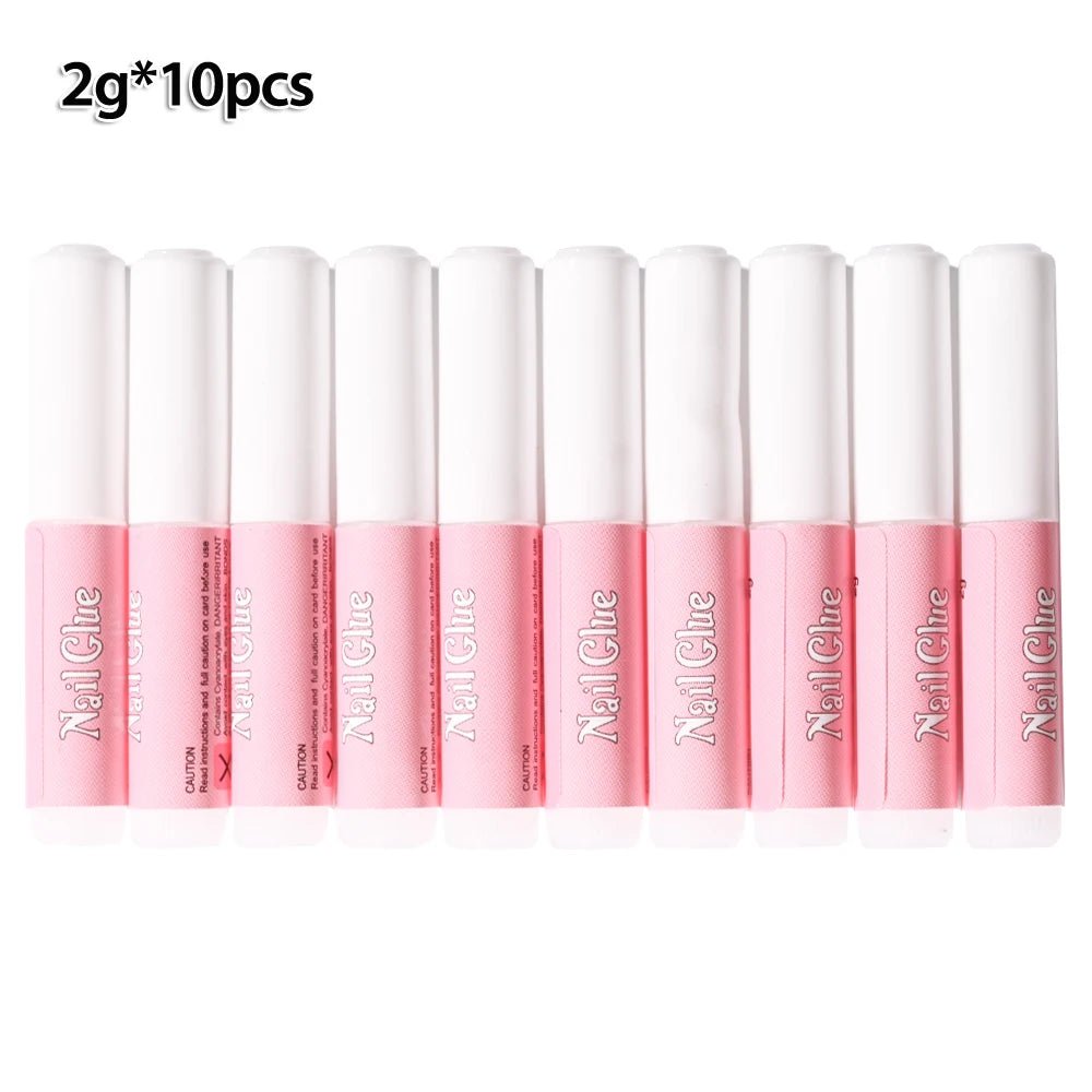 10-30pcs Fast Drying Nail Glue Acrylic False Nail Tips Glue Gel For Fast Extension Super Bond Rhinestones False Nails Mini Glue - Pretty Espen$ive