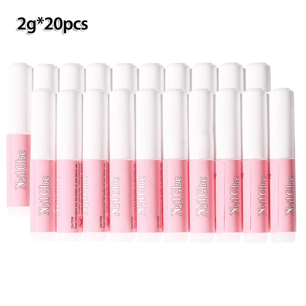 10-30pcs Fast Drying Nail Glue Acrylic False Nail Tips Glue Gel For Fast Extension Super Bond Rhinestones False Nails Mini Glue - Pretty Espen$ive