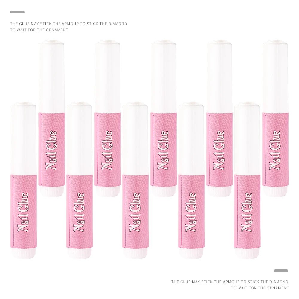 10-30pcs Fast Drying Nail Glue Acrylic False Nail Tips Glue Gel For Fast Extension Super Bond Rhinestones False Nails Mini Glue - Pretty Espen$ive