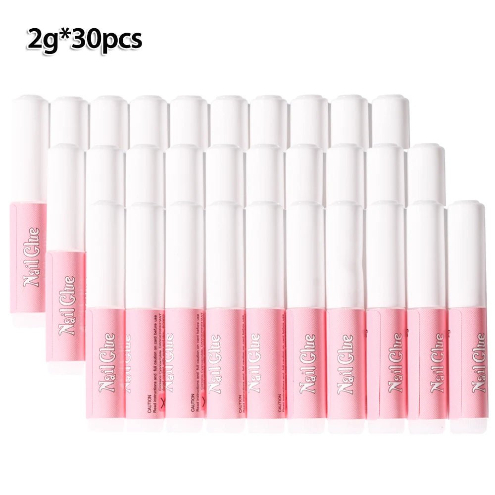 10-30pcs Fast Drying Nail Glue Acrylic False Nail Tips Glue Gel For Fast Extension Super Bond Rhinestones False Nails Mini Glue - Pretty Espen$ive