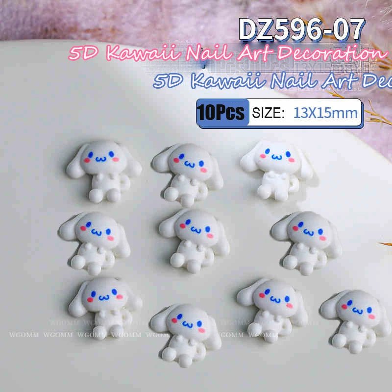 10Pcs 3D Cartoon Characters Nail Art Decorations 🥹 - Pretty Espen$ive