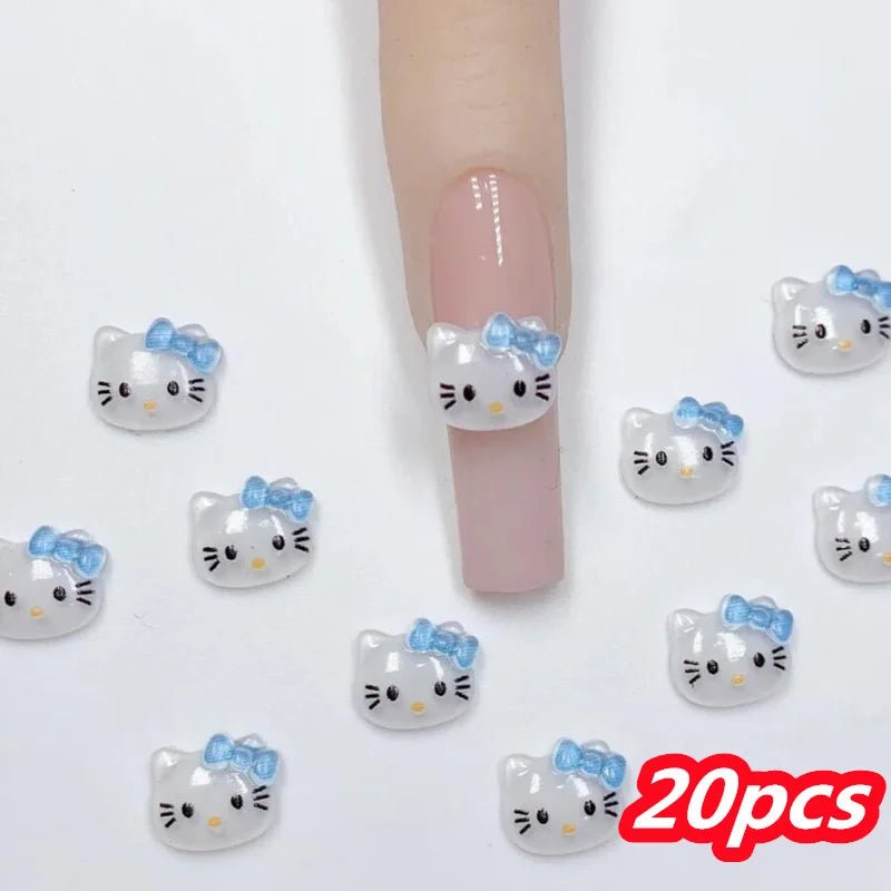 10Pcs 3D Cartoon Characters Nail Art Decorations 🥹 - Pretty Espen$ive