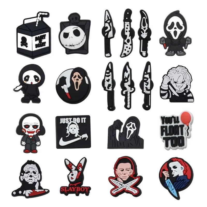17pcs/SET Halloween Horror Movie Series for Shoe Charms ❤️‍🩹 - Pretty Espen$ive