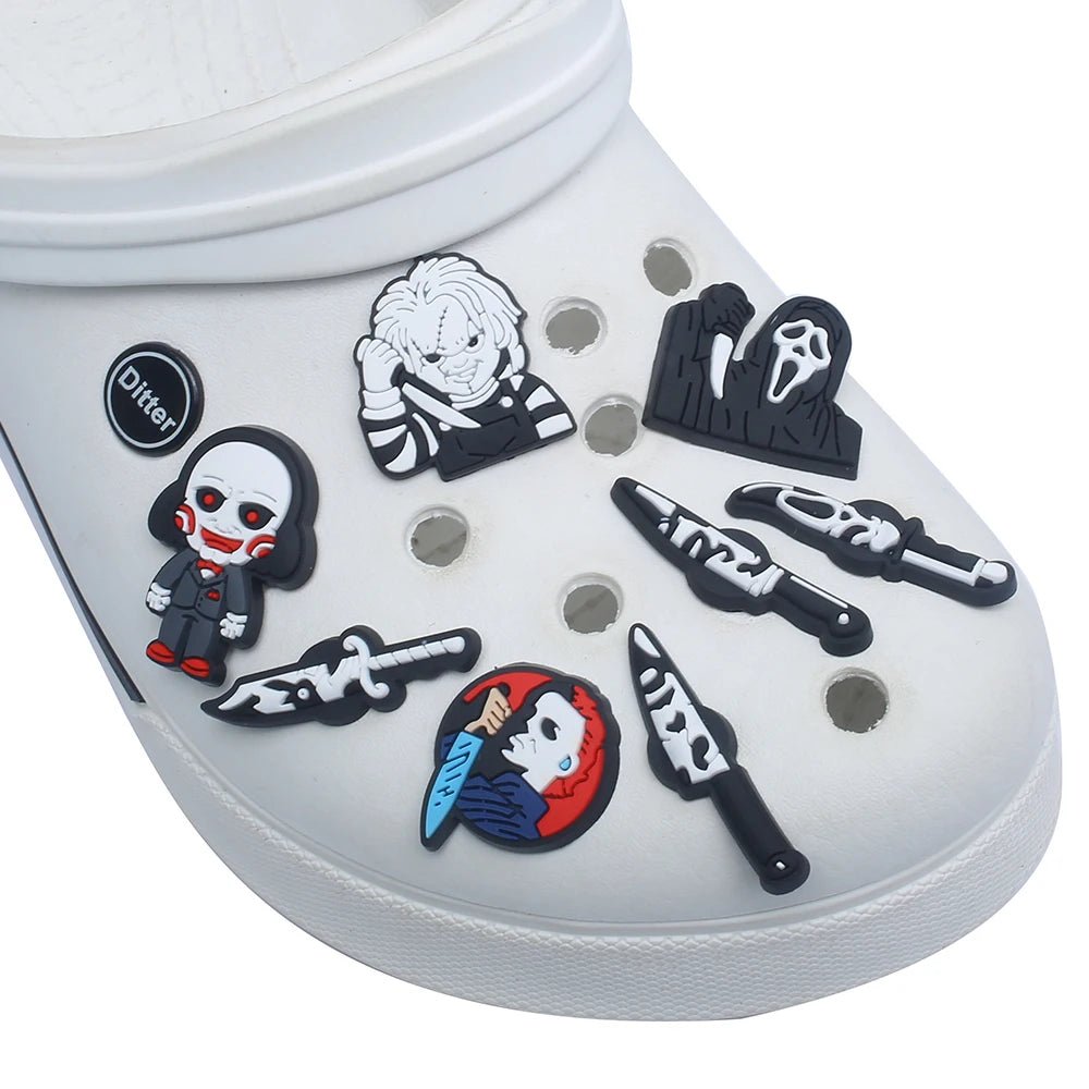 17pcs/SET Halloween Horror Movie Series for Shoe Charms ❤️‍🩹 - Pretty Espen$ive