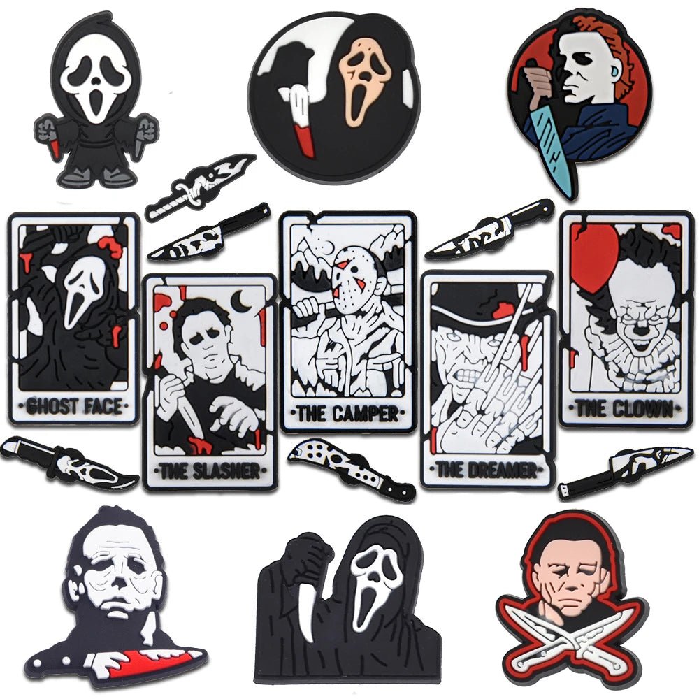 17pcs/SET Halloween Horror Movie Series for Shoe Charms ❤️‍🩹 - Pretty Espen$ive