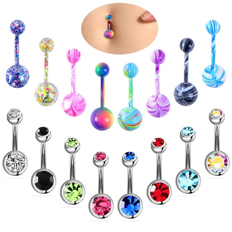 1Set Belly Piercings 💗 - Pretty Espen$ive