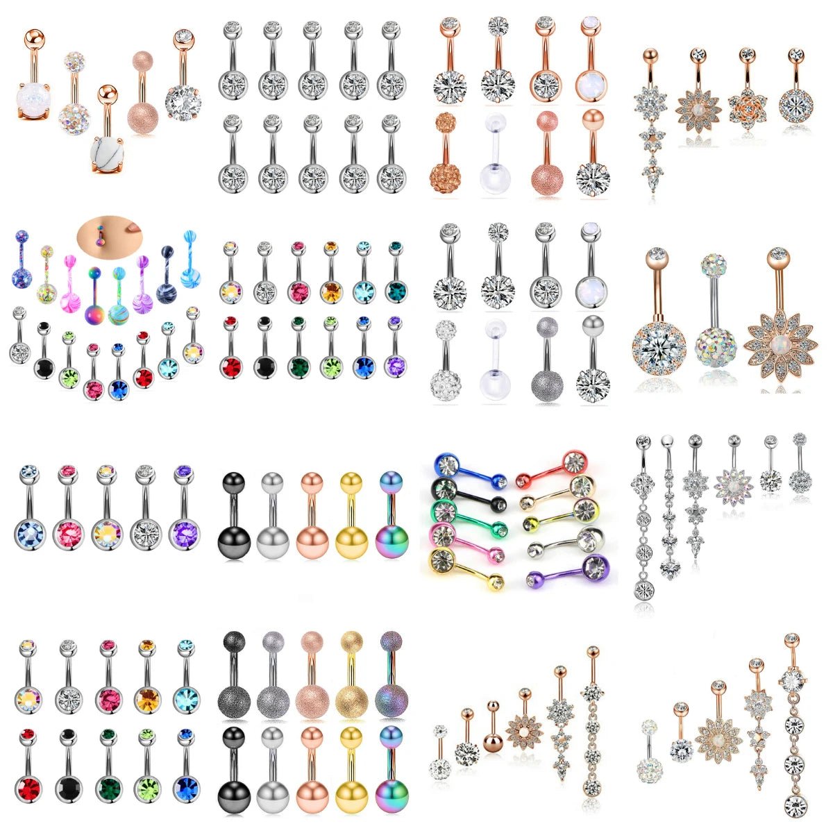 1Set Belly Piercings 💗 - Pretty Espen$ive