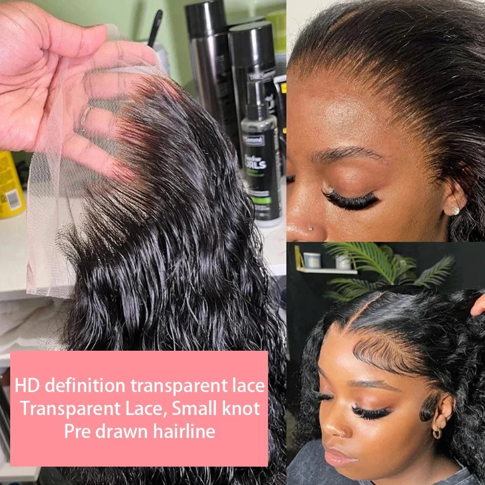 200% Density HD 13x4 Lace Jerry Curly Bob Wig 4x4 Lace Closure Loose Deep Wave Lace Front Human Hair Wig 100% Remy Human Hair - Pretty Espen$ive